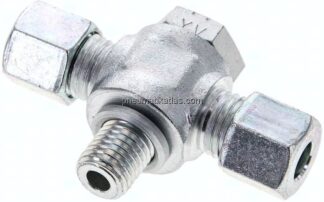 T-Schwenkverschraubung M 12x1,5-8 L (M14x1,5), Stahl verzinkt