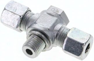 T-Schwenkverschraubung M 14x1,5-8 S (M16x1,5), Stahl verzinkt