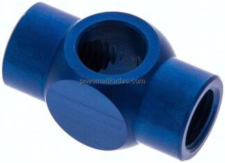 T-Ringstück mit Innengewinde G 3/8", Aluminium