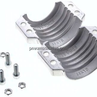 Klemmschalen 84 - 87mm, Aluminium, EN14420-3 (DIN2817)