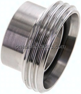 Gewindestutzen (Milchgewinde) Rd 58 x 1/6"-42,4mm, 1.4301