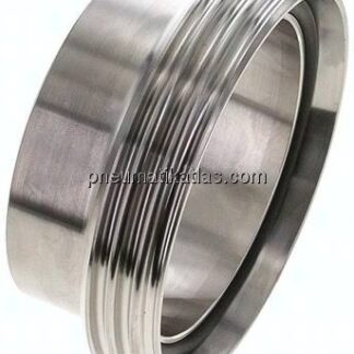 Gewindestutzen (Milchgewinde) Rd 110 x 1/4"-88,9mm, 1.4301