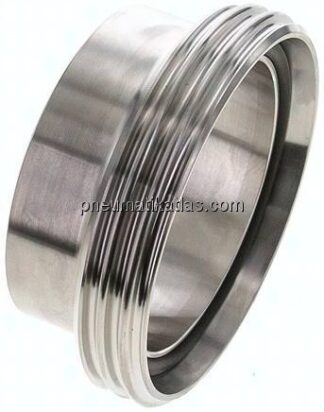 Gewindestutzen (Milchgewinde) Rd 110 x 1/4"-88,9mm, 1.4301