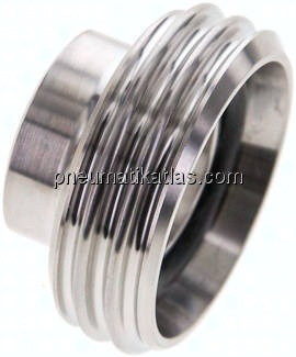 Gewindestutzen (Milchgewinde) Rd 44 x 1/6"-26,9mm, 1.4301