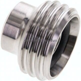 Gewindestutzen (Milchgewinde) Rd 28 x 1/8"-17,2mm, 1.4301