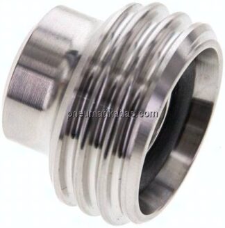 Gewindestutzen (Milchgewinde) Rd 28 x 1/8"-17,2mm, 1.4301