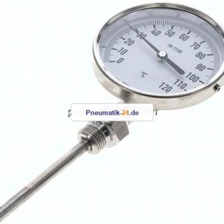 Bimetallthermometer, senkrecht D100/0 bis +120°C/100mm
