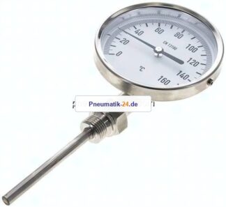 Bimetallthermometer, senkrecht D100/0 bis +160°C/100mm