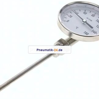 Bimetallthermometer, senkrecht D100/0 bis +160°C/160mm