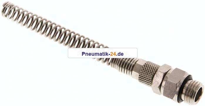 Gerade Drehverschraubung G 1/4"-6x4mm mit Knickschutz