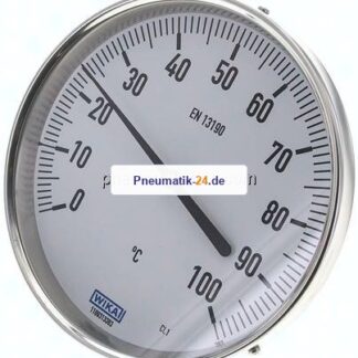 Bimetallthermometer, waagerecht D160/0 bis +100°C/63mm