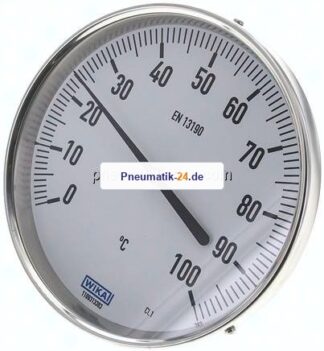 Bimetallthermometer, waagerecht D160/0 bis +100°C/63mm