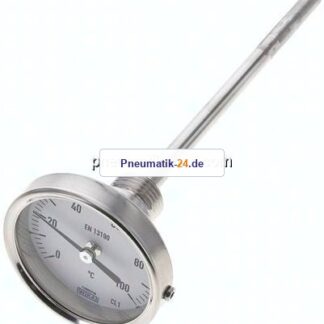 Bimetallthermometer, waagerecht D63/0 bis +100°C/160mm