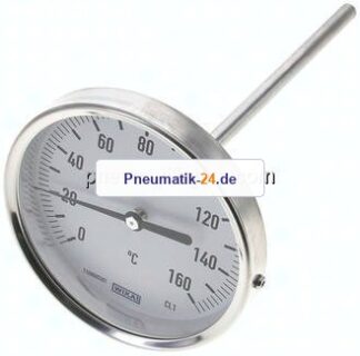 Bimetallthermometer, waagerecht D100/0 bis +160°C/160mm
