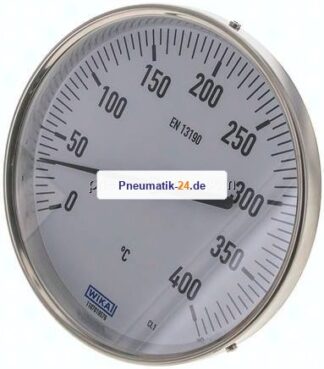 Bimetallthermometer, waagerecht D160/0 bis +400°C/63mm