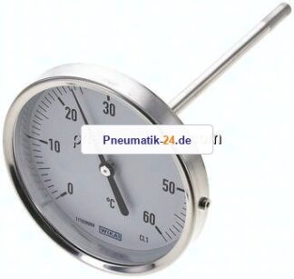 Bimetallthermometer, waagerecht D100/0 bis +60°C/160mm