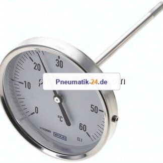 Bimetallthermometer, waagerecht D100/0 bis +60°C/160mm