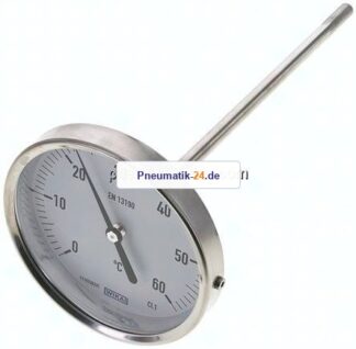 Bimetallthermometer, waagerecht D100/0 bis +60°C/200mm