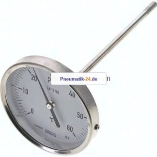 Bimetallthermometer, waagerecht D100/0 bis +60°C/200mm