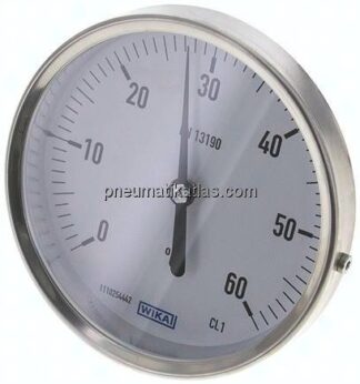 Bimetallthermometer, waagerecht D100/0 bis +60°C/63mm