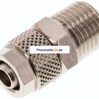 Gerade Verschraubung R 1/4"-8x6mm, Messing vernickelt