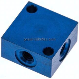 Kreuz-Verteiler 4x M 5,Aluminium