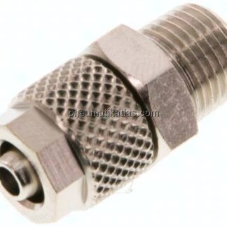 Gerade Verschraubung R 1/8"-6x4mm, Messing vernickelt