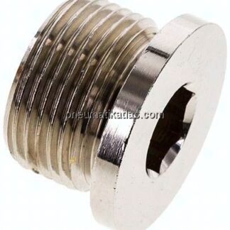Verschlussstopfen Innenskt. G 3/4", Messing vernickelt