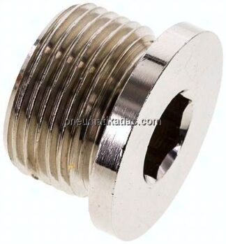 Verschlussstopfen Innenskt. G 3/4", Messing vernickelt