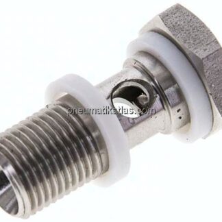 Hohlschraube, 1-fach G 1/8"-24mm, 1.4571
