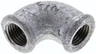 90°-Winkel Rp 1/4"-Rp 1/4", Temperguss verzinkt