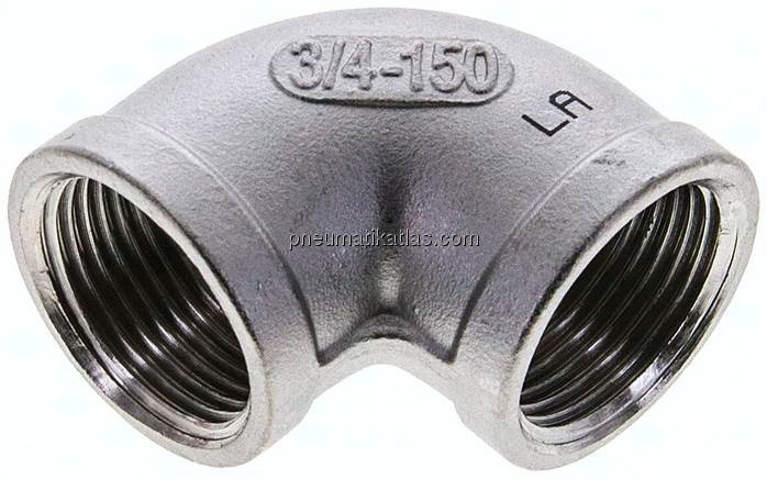 90°-Winkel Rp 3/4"-Rp 3/4", 1.4408