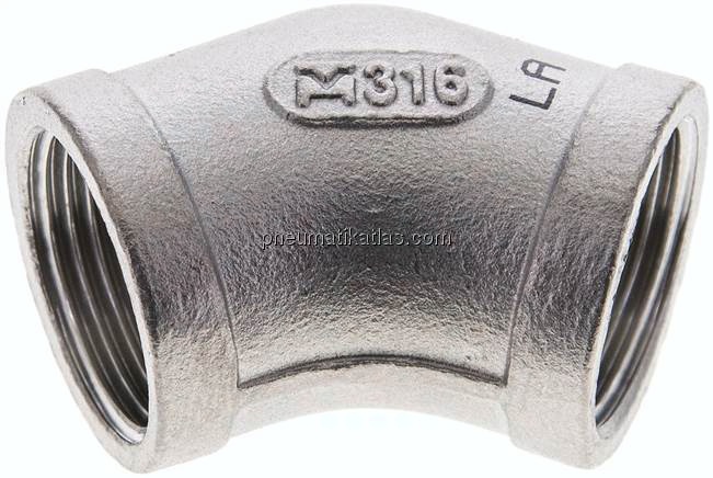 45°-Winkel Rp 3/4" (IG), 1.4408