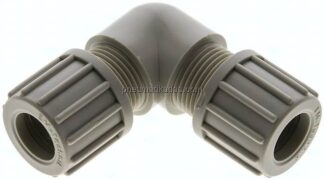 Winkel-Verschraubung 14x12mm, Polypropylen