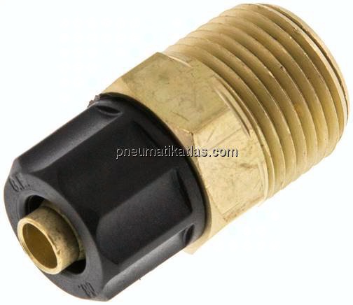 Gerade Verschraubung NPT 3/8"-8x6mm, Messing