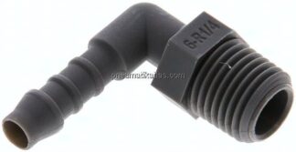 Winkel-Gewindetülle R 1/4"-6 (1/4")mm, PA 6