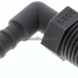 Winkel-Gewindetülle R 1/4"-6 (1/4")mm, PA 6