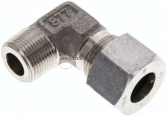 Winkel-Schneidringverschraub. M 22x1,5 (konisch)-16 S (M24x1,5), 1.4571