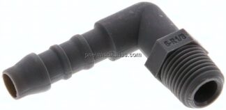 Winkel-Gewindetülle R 1/8"-6 (1/4")mm, PA 6