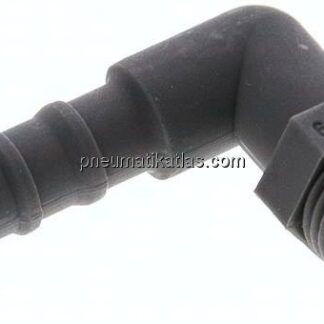 Winkel-Gewindetülle R 1/8"-6 (1/4")mm, PA 6