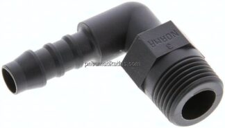 Winkel-Gewindetülle R 3/8"-8 (5/16")mm, PA 6
