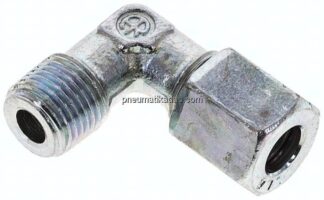 Winkel-Schneidringverschraub. R 1/8"-6 LL (M10x1), Stahl verzinkt