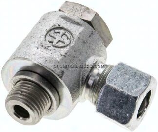 Winkel-Schwenkverschraubung M 16x1,5-12 L (M18x1,5), Stahl verzinkt