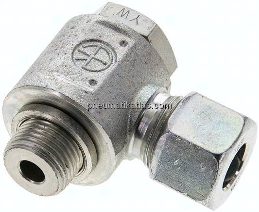 Winkel-Schwenkverschraubung M 18x1,5-12 S (M20x1,5), Stahl verzinkt