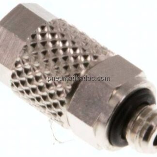 Gerade Verschraubung M 5-4,3x3mm, Messing vernickelt