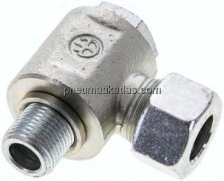 Winkel-Schwenkverschraubung M 18x1,5-15 L (M22x1,5), Stahl verzinkt