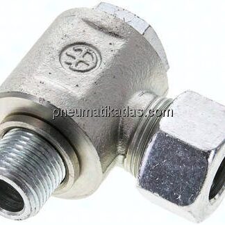Winkel-Schwenkverschraubung M 18x1,5-15 L (M22x1,5), Stahl verzinkt
