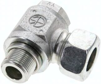Winkel-Schwenkverschraubung M 22x1,5-18 L (M26x1,5), Stahl verzinkt