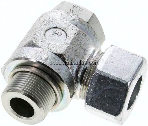 Winkel-Schwenkverschraubung M 33x2-25 S (M36x2), Stahl verzinkt