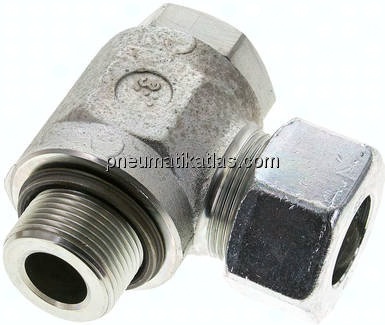 Winkel-Schwenkverschraubung M 33x2-25 S (M36x2), Stahl verzinkt